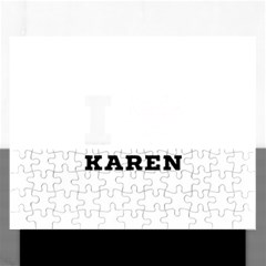 I Love Karen Rectangular Jigsaw Puzzl by ilovewhateva