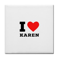 I Love Karen Face Towel