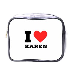 I Love Karen Mini Toiletries Bag (one Side)