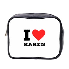 I Love Karen Mini Toiletries Bag (two Sides) by ilovewhateva