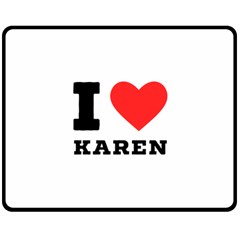 I Love Karen Fleece Blanket (medium)