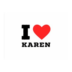 I Love Karen Premium Plush Fleece Blanket (mini)