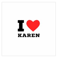 I Love Karen Square Satin Scarf (36  X 36 ) by ilovewhateva