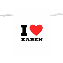 I Love Karen Lightweight Drawstring Pouch (xl) by ilovewhateva