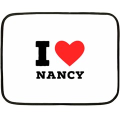 I Love Nancy Fleece Blanket (mini) by ilovewhateva