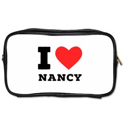 I Love Nancy Toiletries Bag (two Sides) by ilovewhateva