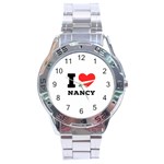 I love nancy Stainless Steel Analogue Watch Front