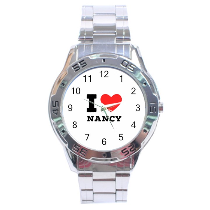 I love nancy Stainless Steel Analogue Watch