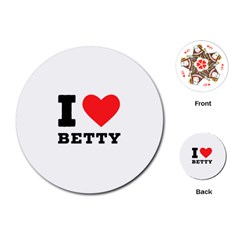 I Love Betty Playing Cards Single Design (round) by ilovewhateva