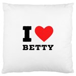 I love betty Large Cushion Case (Two Sides) Back