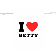 I Love Betty Lightweight Drawstring Pouch (xl) by ilovewhateva