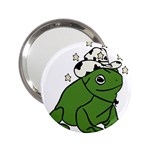 Frog with a cowboy hat 2.25  Handbag Mirrors Front