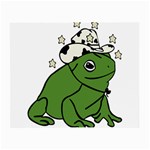 Frog with a cowboy hat Small Glasses Cloth Front