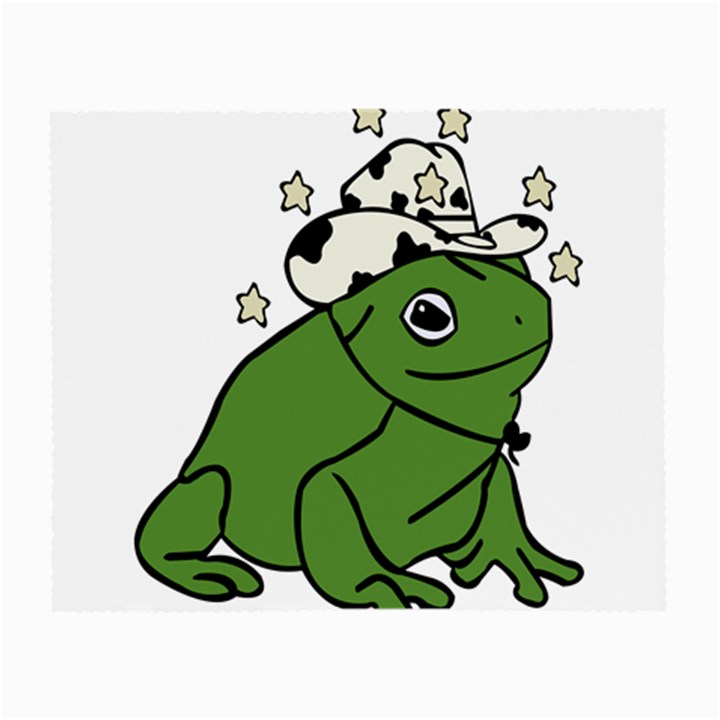 Frog with a cowboy hat Small Glasses Cloth