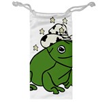 Frog with a cowboy hat Jewelry Bag Front