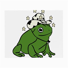 Frog With A Cowboy Hat Small Glasses Cloth (2 Sides)