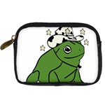 Frog with a cowboy hat Digital Camera Leather Case Front