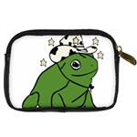 Frog with a cowboy hat Digital Camera Leather Case Back