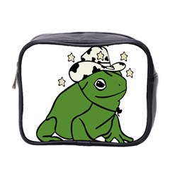 Frog With A Cowboy Hat Mini Toiletries Bag (two Sides)