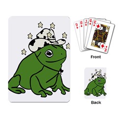 Frog With A Cowboy Hat Playing Cards Single Design (rectangle)