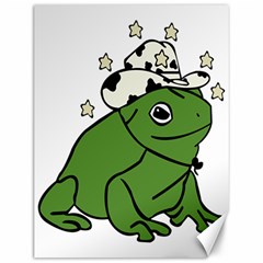 Frog With A Cowboy Hat Canvas 12  X 16  by Teevova