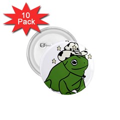 Frog With A Cowboy Hat 1 75  Buttons (10 Pack) by Teevova