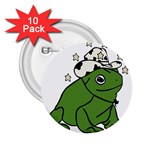 Frog with a cowboy hat 2.25  Buttons (10 pack)  Front