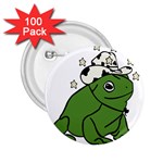 Frog with a cowboy hat 2.25  Buttons (100 pack)  Front