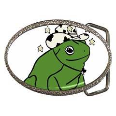 Frog With A Cowboy Hat Belt Buckles by Teevova