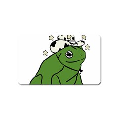 Frog With A Cowboy Hat Magnet (name Card)