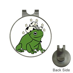 Frog With A Cowboy Hat Hat Clips With Golf Markers by Teevova