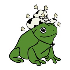 Frog With A Cowboy Hat Play Mat (square) by Teevova