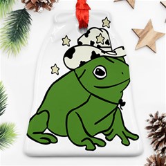 Frog With A Cowboy Hat Bell Ornament (two Sides) by Teevova