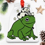 Frog with a cowboy hat Bell Ornament (Two Sides) Front