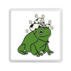 Frog With A Cowboy Hat Memory Card Reader (square) by Teevova