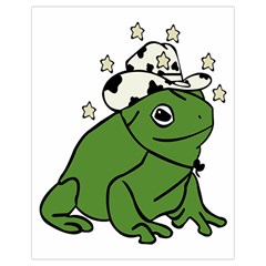 Frog With A Cowboy Hat Drawstring Bag (small) by Teevova