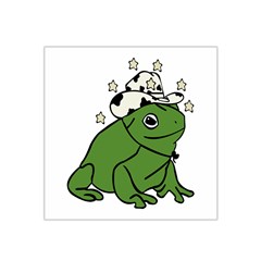 Frog With A Cowboy Hat Satin Bandana Scarf 22  X 22  by Teevova