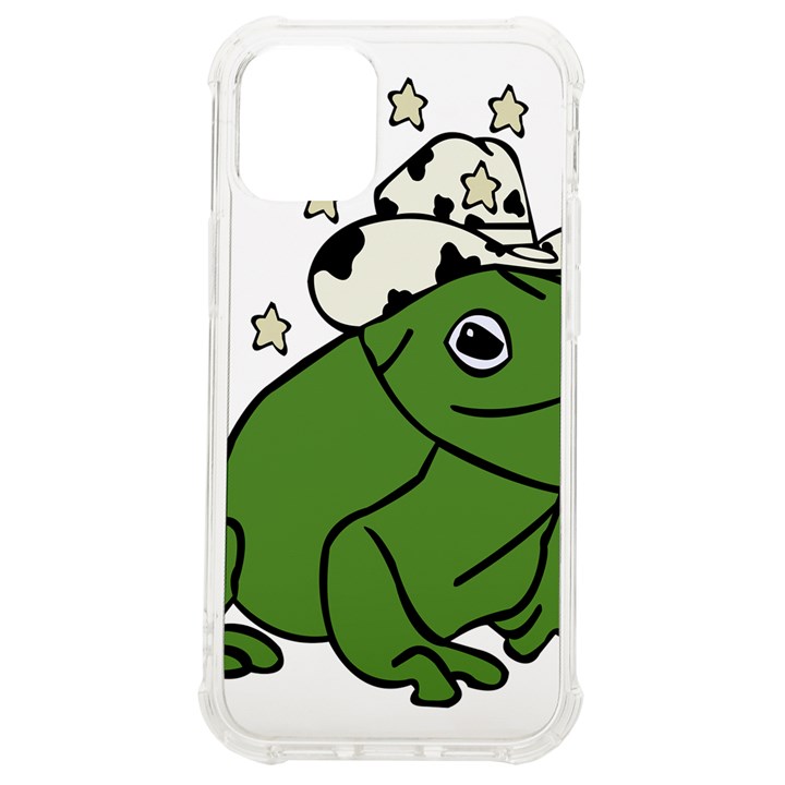 Frog with a cowboy hat iPhone 12 mini TPU UV Print Case	