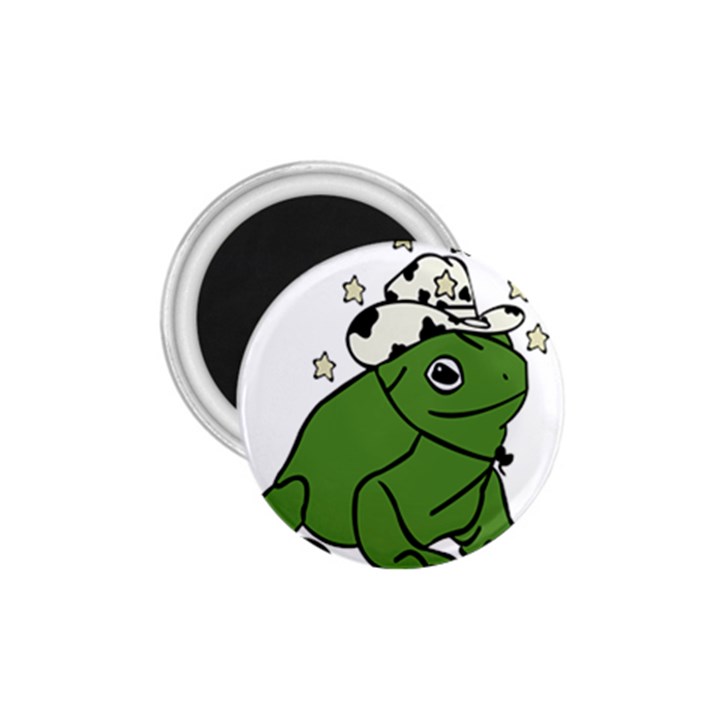 Frog with a cowboy hat 1.75  Magnets