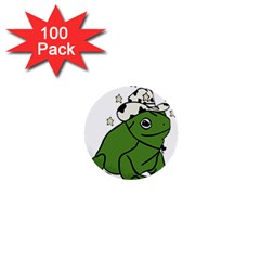 Frog With A Cowboy Hat 1  Mini Buttons (100 Pack) 