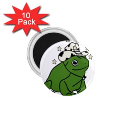 Frog With A Cowboy Hat 1 75  Magnets (10 Pack)  by Teevova