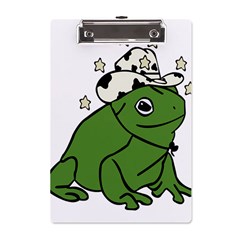 Frog With A Cowboy Hat A5 Acrylic Clipboard by Teevova