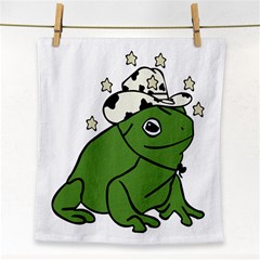 Frog With A Cowboy Hat Face Towel