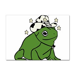 Frog With A Cowboy Hat Sticker A4 (10 Pack) by Teevova