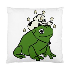 Frog With A Cowboy Hat Standard Cushion Case (one Side)