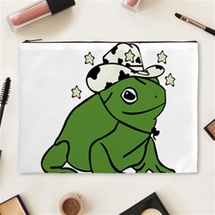 Frog With A Cowboy Hat Cosmetic Bag (xl) by Teevova