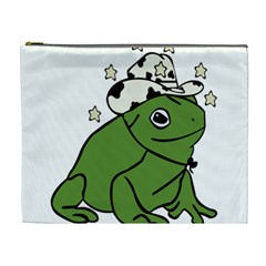 Frog With A Cowboy Hat Cosmetic Bag (xl) by Teevova