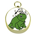 Frog with a cowboy hat Gold Compasses Front