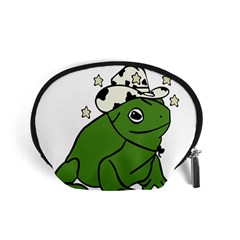 Frog With A Cowboy Hat Accessory Pouch (small) by Teevova