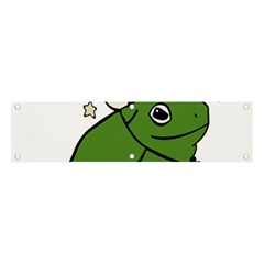 Frog With A Cowboy Hat Banner And Sign 4  X 1  by Teevova